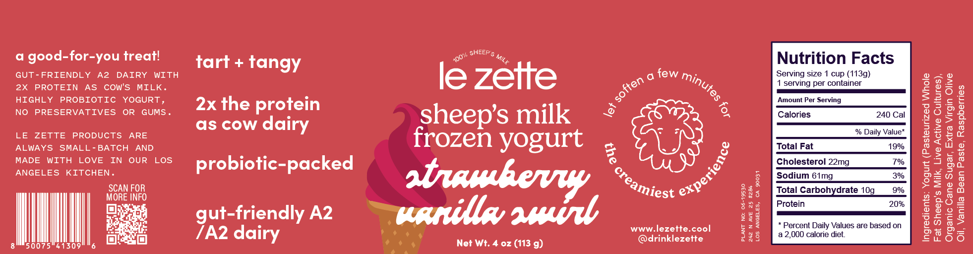 Tangy Raspberry Swirl Froyo